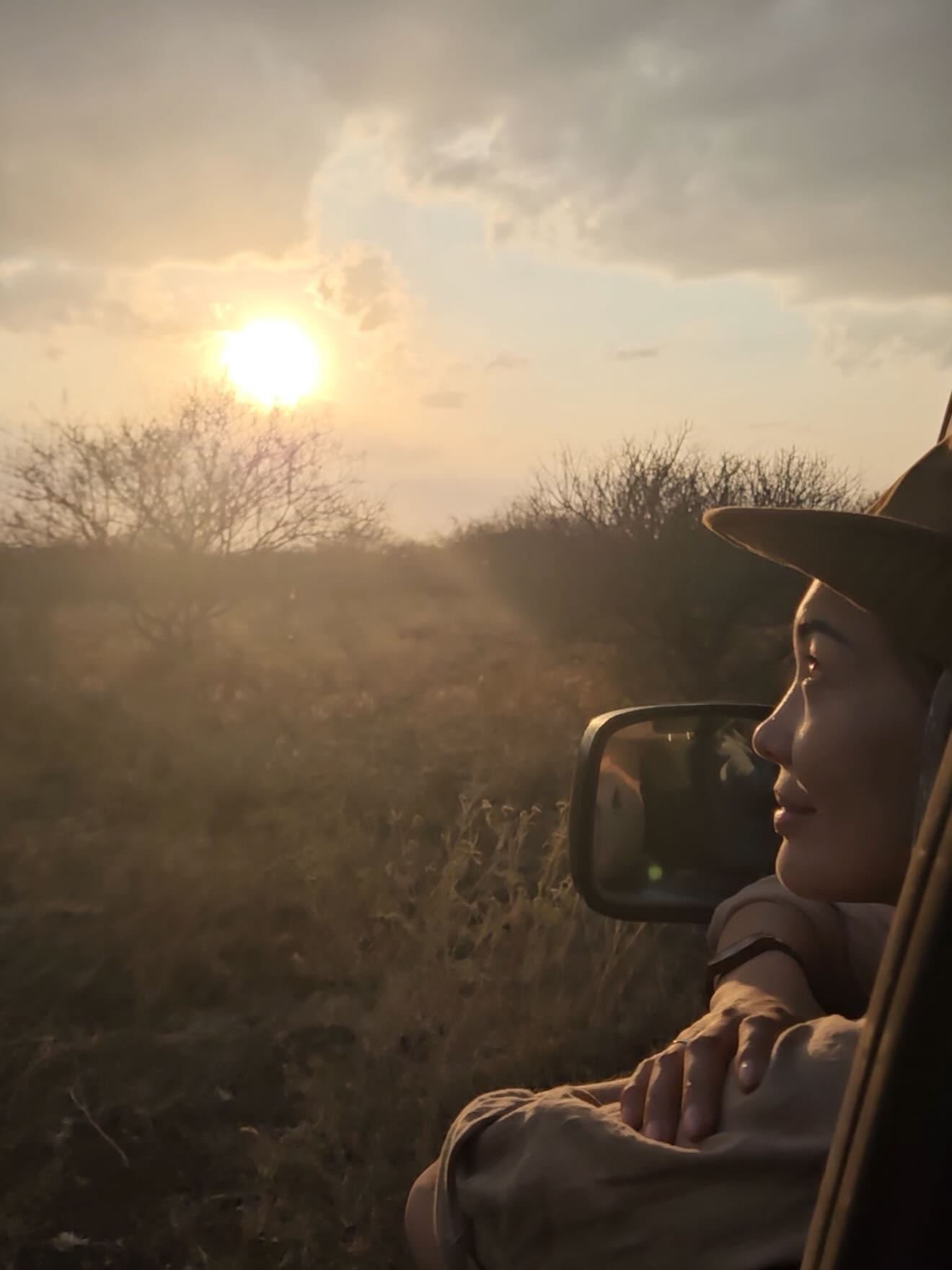 Looking out over the savannah